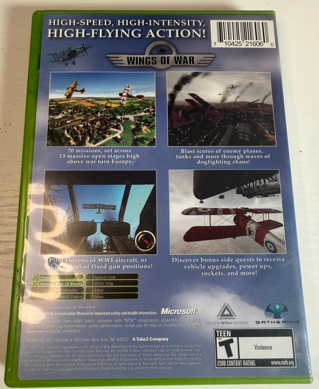 Wings of War - Xbox (CIB)