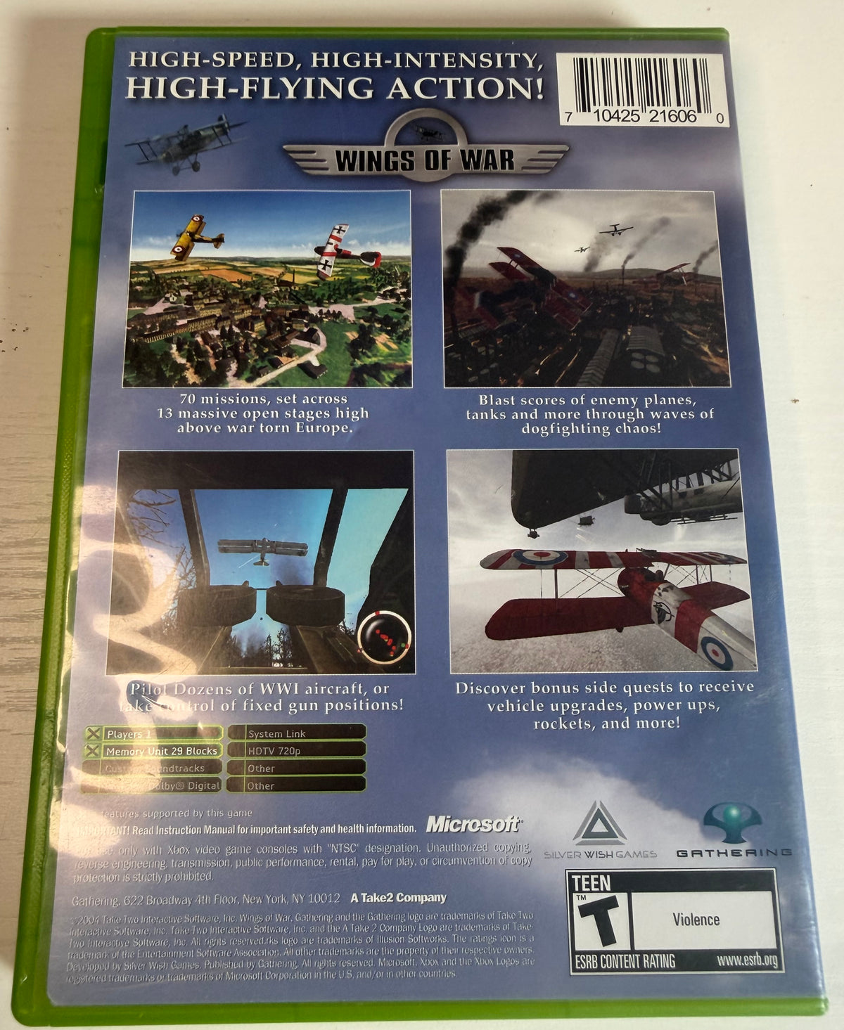 Wings of War - Xbox (CIB)