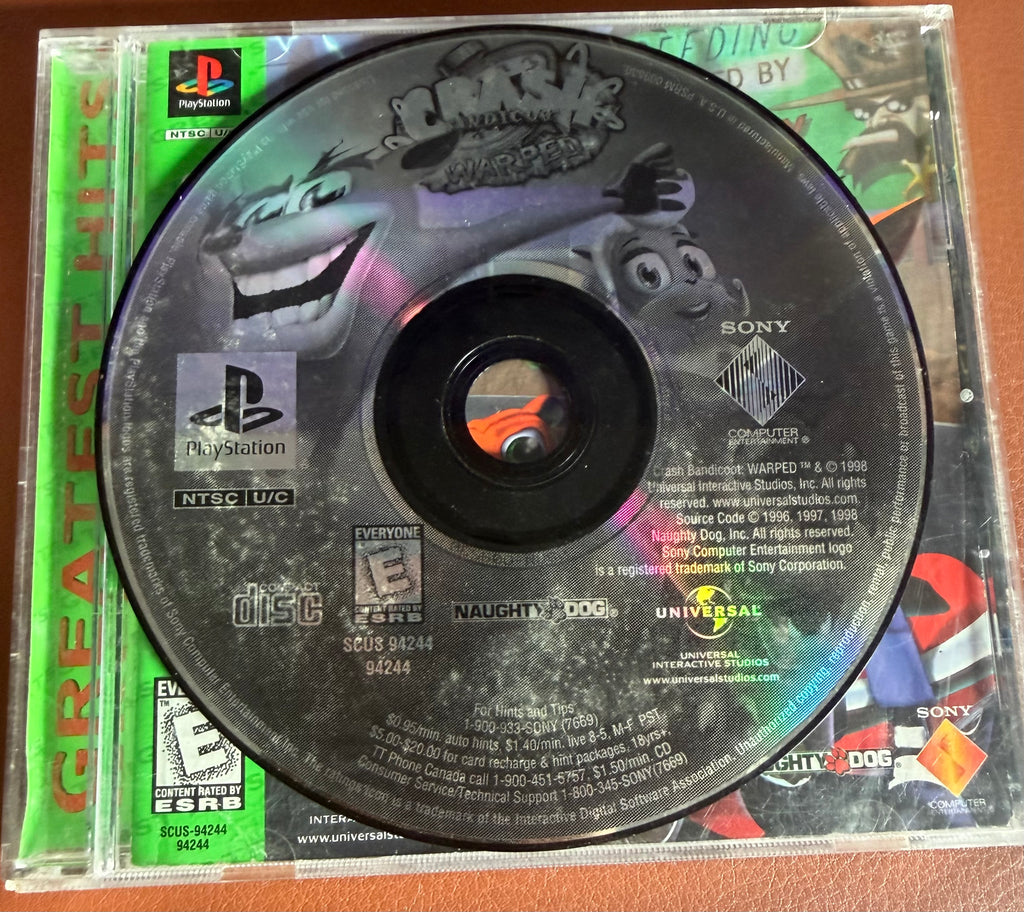 Crash Bandicoot: Warped - PlayStation (CIB)