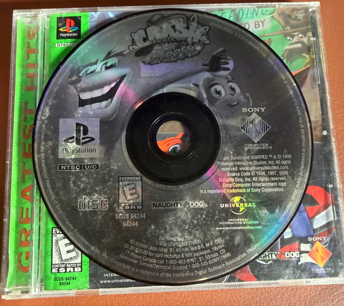Crash Bandicoot: Warped - PlayStation (CIB)
