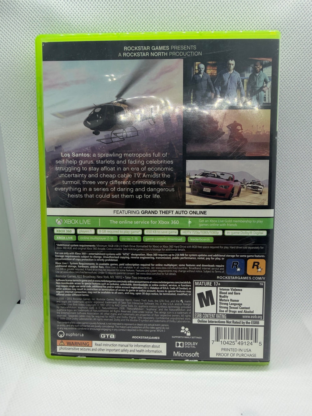 Grand Theft Auto V - Xbox 360