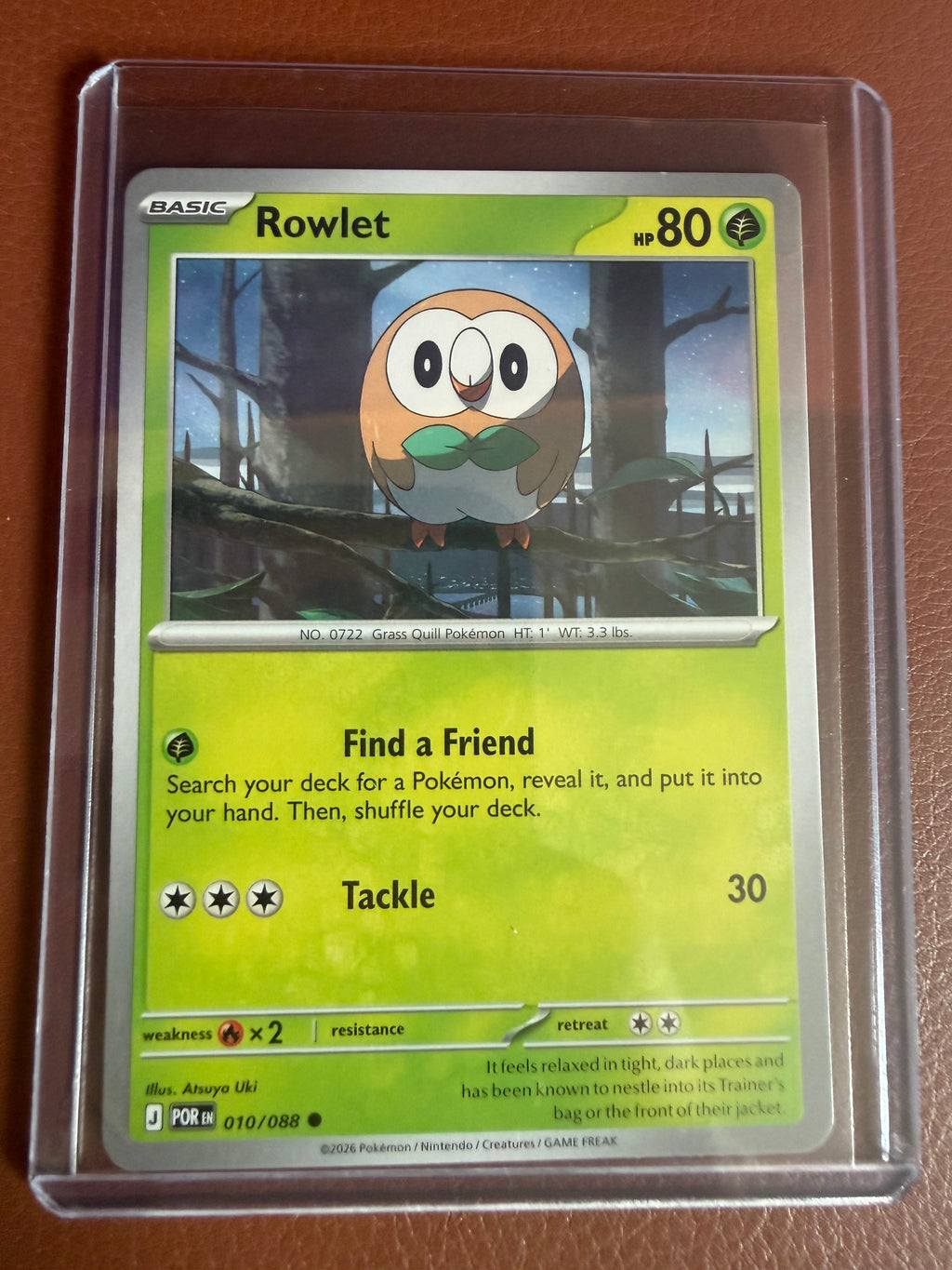 Rowlet 010/088 Me03: Perfect Order - Near Mint