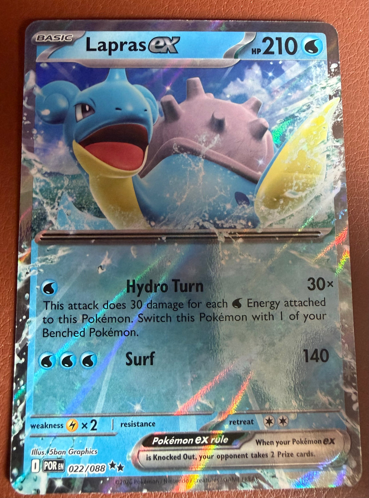 Lapras ex 022/088 Me03: Perfect Order - Near Mint