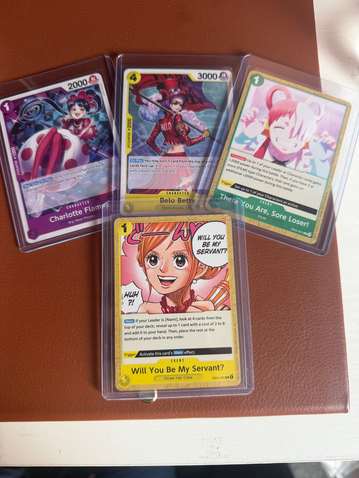 One Piece Heroines Edition - 4 Card Super Mint Collection