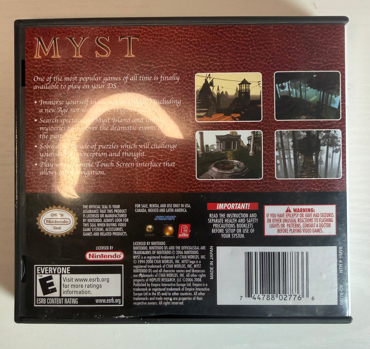 Myst - Nintendo DS (CIB)