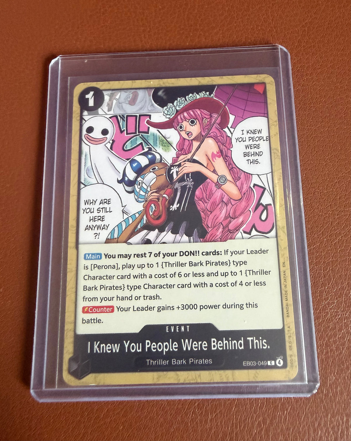I Knew You People Were Behind This - EB03-049 Extra Booster Heroines Edition - Near Mint