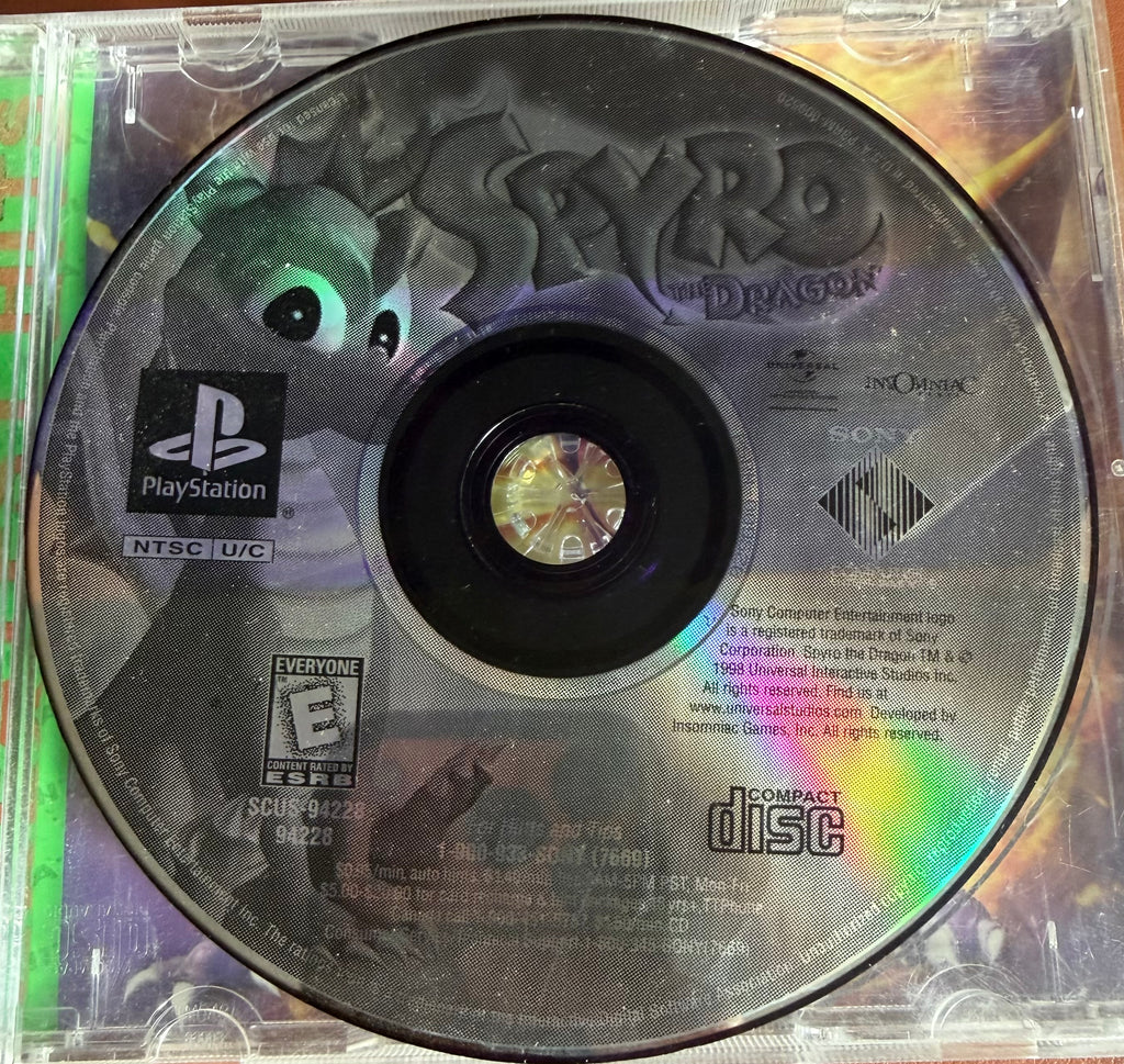 Spyro the Dragon - PlayStation (Disc & Case, No Manual)