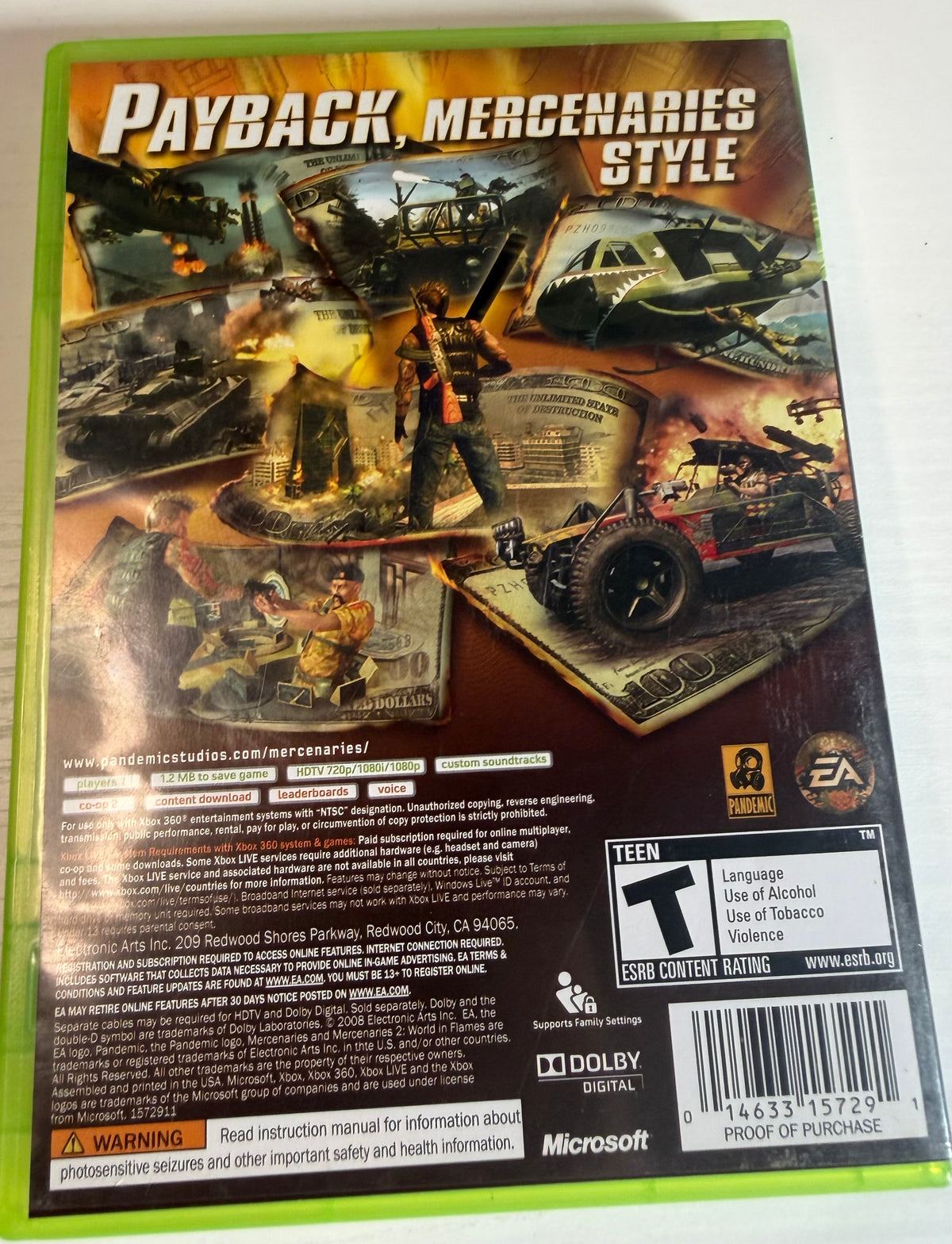 Mercenaries 2: World in Flames - Xbox 360 (CIB)
